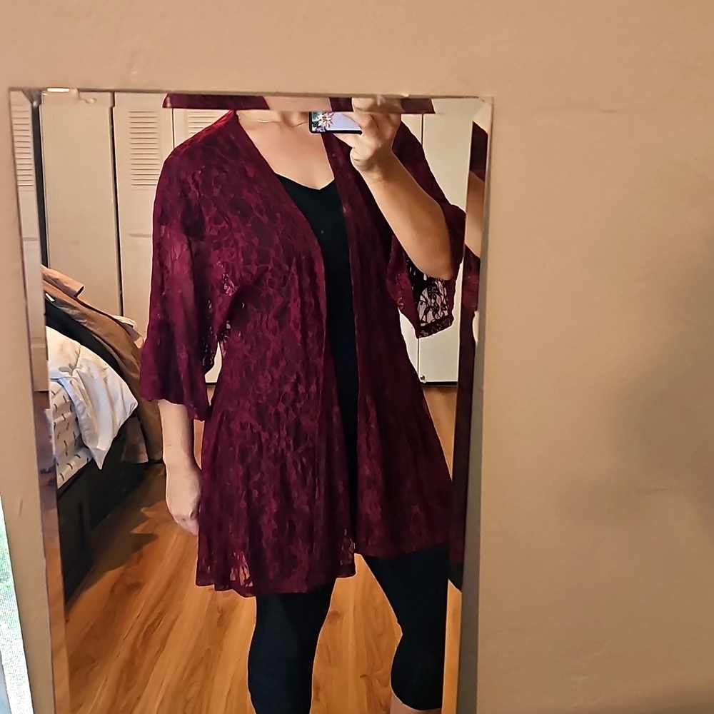 Elegant Lace Kimono